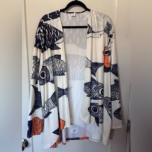 Fish Print Jacket